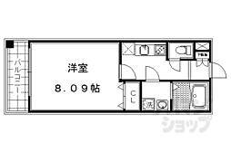 HF烏丸鞍馬口レジデンス 1Kの間取図画像