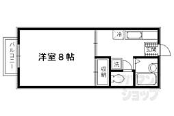 ヌーヴェルエトワール 1Kの間取図画像