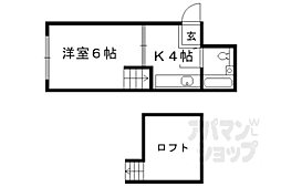 コーポ尚 1Kの間取図画像