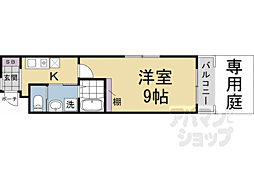 プチシャトー白梅 1Kの間取図画像