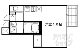 アクアプレイス京都西陣 1Kの間取図画像