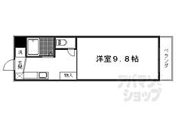 メゾンフレール 1Kの間取図画像