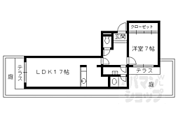 小兵衛 1LDKの間取図画像