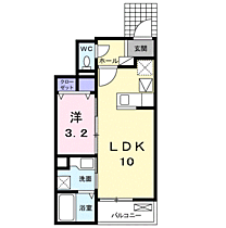 ピレネー　グリーン　ロッヂ 103 ｜ 神奈川県小田原市久野698-4（賃貸アパート1LDK・1階・33.41㎡） その2