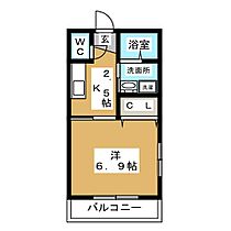 artista  ｜ 愛知県名古屋市西区上名古屋１丁目（賃貸アパート1K・2階・23.19㎡） その2