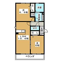 ドゥアンソレイエ  ｜ 愛知県名古屋市北区楠味鋺１丁目（賃貸アパート2LDK・2階・55.48㎡） その2