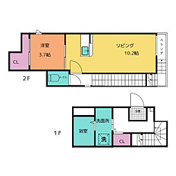 グランティックルーチェ志賀本通 1LDKの間取図画像