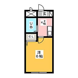 間取図画像 1K