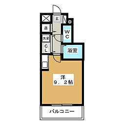 ストリーム88 ワンルームの間取図画像