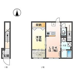 メルヴェールII 2階