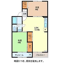 グリーンセトル D 2階/203