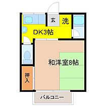 ハイムエイケン 201 ｜ 福井県福井市四ツ井２丁目6-6（賃貸アパート1DK・2階・25.75㎡） その2