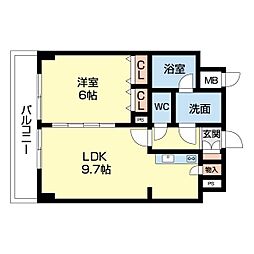 間取図画像 1LDK