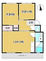 山口県下関市彦島福浦町１丁目（賃貸マンション2LDK・3階・56.00㎡） その2