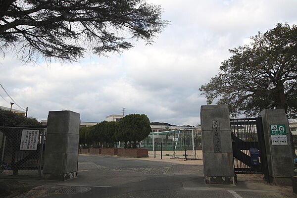 画像17:下関市立日新中学校（1219m）