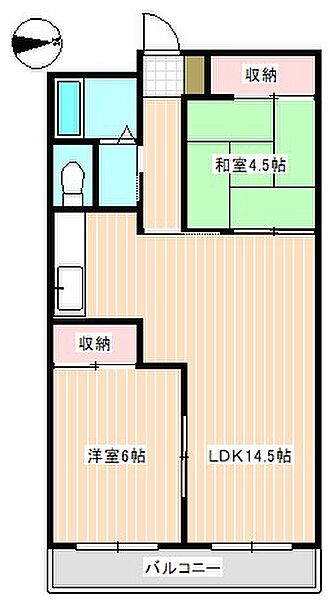 フォレストコート長府 102｜山口県下関市長府亀の甲１丁目(賃貸アパート2LDK・1階・54.00㎡)の写真 その2