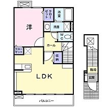 クレール稗田  ｜ 山口県下関市稗田北町（賃貸アパート1LDK・2階・46.09㎡） その2