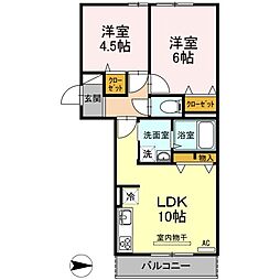 間取図画像 2LDK
