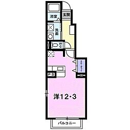 ターナリー5 1Kの間取図画像