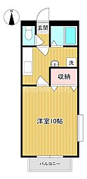 KN.ハイツ 1DKの間取図画像