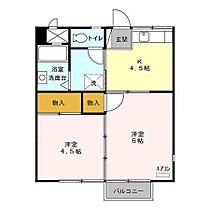 コスモシティ岡野 Ｂ・Ｃ・Ｄ B201 ｜ 茨城県つくば市並木3丁目17-12（賃貸アパート2K・2階・33.72㎡） その2