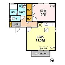 ベルソフィアAB B103 ｜ 茨城県取手市藤代南2丁目4-5（賃貸アパート1LDK・1階・43.74㎡） その2