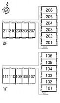 レオパレスコンフォート 208 ｜ 千葉県野田市上花輪667-2（賃貸アパート1K・2階・22.70㎡） その13