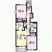 サンパティークB 104 ｜ 茨城県つくばみらい市紫峰ヶ丘4丁目22-3（賃貸アパート2LDK・1階・55.42㎡） その2