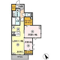 MIRAI’S 102 ｜ 茨城県守谷市本町字坂町574番3、575番3（賃貸アパート2LDK・1階・51.80㎡） その2