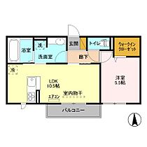 ルピナスヴィラ AB B302 ｜ 茨城県取手市野々井（賃貸アパート1LDK・3階・41.75㎡） その2