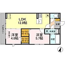 トリシアひがし野 201 ｜ 茨城県守谷市ひがし野2丁目8-1（賃貸アパート2LDK・1階・52.75㎡） その2