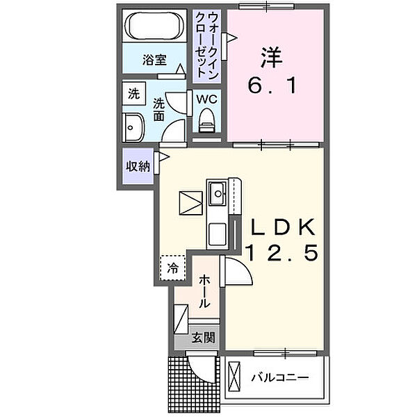 アザレアＴ　III 103｜茨城県取手市谷中(賃貸アパート1LDK・1階・44.70㎡)の写真 その2