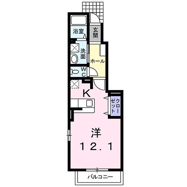 プリマベーラ　フェアリー 103｜茨城県つくば市春風台(賃貸アパート1K・1階・32.90㎡)の写真 その2