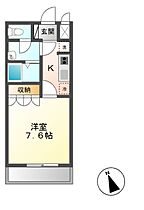 SUN COURT.K（サンコート．ケー） 202 ｜ 茨城県石岡市北府中1丁目（賃貸アパート1K・2階・26.44㎡） その2