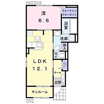 オズ　ワールド　I 101 ｜ 茨城県稲敷郡阿見町大字鈴木23-29（賃貸アパート1LDK・1階・52.38㎡） その2