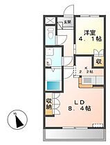 ラシーヌ 206 ｜ 茨城県牛久市ひたち野東4丁目5-1（賃貸アパート1LDK・2階・36.00㎡） その2