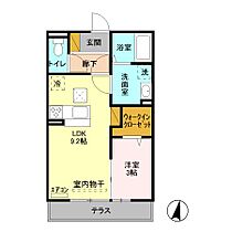 ルナ・エスポワール 103 ｜ 茨城県つくば市天久保2丁目23-2（賃貸アパート1LDK・1階・33.61㎡） その2