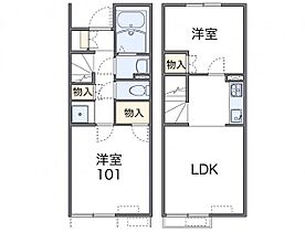 レオネクスト伊吹III 115 ｜ 茨城県かすみがうら市稲吉南2丁目6-11（賃貸アパート2LDK・1階・50.65㎡） その2