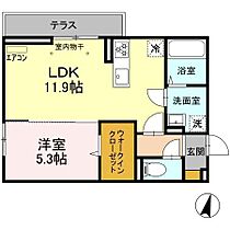 Palast（パラスト） 101 ｜ 茨城県つくば市二の宮4丁目1-14（賃貸アパート1LDK・1階・42.79㎡） その2