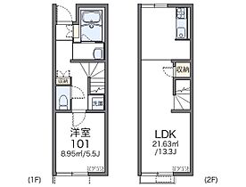 レオネクストプレアデス 109 ｜ 茨城県土浦市田中町（賃貸アパート1LDK・1階・46.94㎡） その2