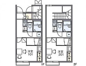 レオパレスエスピナカII 209 ｜ 茨城県稲敷郡阿見町中央2丁目5-19（賃貸アパート1K・2階・28.15㎡） その2