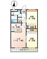 レジデンス壱番館 203 ｜ 茨城県龍ケ崎市松ケ丘4丁目2-3（賃貸アパート2LDK・2階・57.33㎡） その2