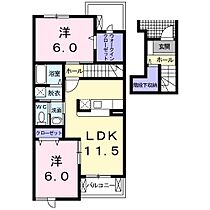 ブリーズ・エアリー 202 ｜ 茨城県龍ケ崎市城ノ内4丁目5-3（賃貸アパート2LDK・2階・60.17㎡） その2