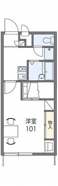 レオパレスフルールI 202｜千葉県柏市高田(賃貸アパート1K・2階・23.18㎡)の写真 その2