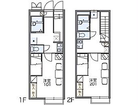 レオパレスグリーンタカタ 106 ｜ 千葉県柏市高田505-2（賃貸アパート1K・1階・23.74㎡） その2