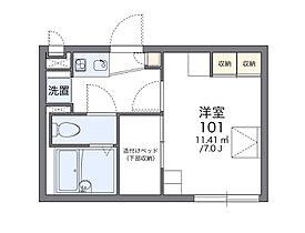 レオパレスMASUDAIII 204 ｜ 千葉県柏市高田1088-2（賃貸アパート1K・2階・19.87㎡） その2