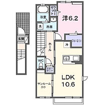 カーサ・フォーリスト 201 ｜ 千葉県柏市若柴349-1（賃貸アパート1LDK・2階・51.64㎡） その2