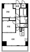 K・Mおおたかの森 606 ｜ 千葉県流山市おおたかの森西1丁目3-5（賃貸マンション2LDK・6階・55.35㎡） その2