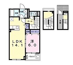 リヴェール　ヴィラI 302 ｜ 千葉県流山市野々下1丁目166-1（賃貸アパート1LDK・3階・60.17㎡） その2