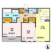 リノアイーナ 103 ｜ 千葉県柏市小青田5-6-1（賃貸アパート2LDK・1階・55.06㎡） その2